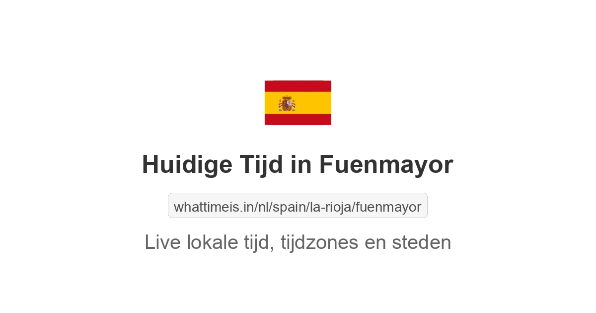Huidige tijd in Fuenmayor