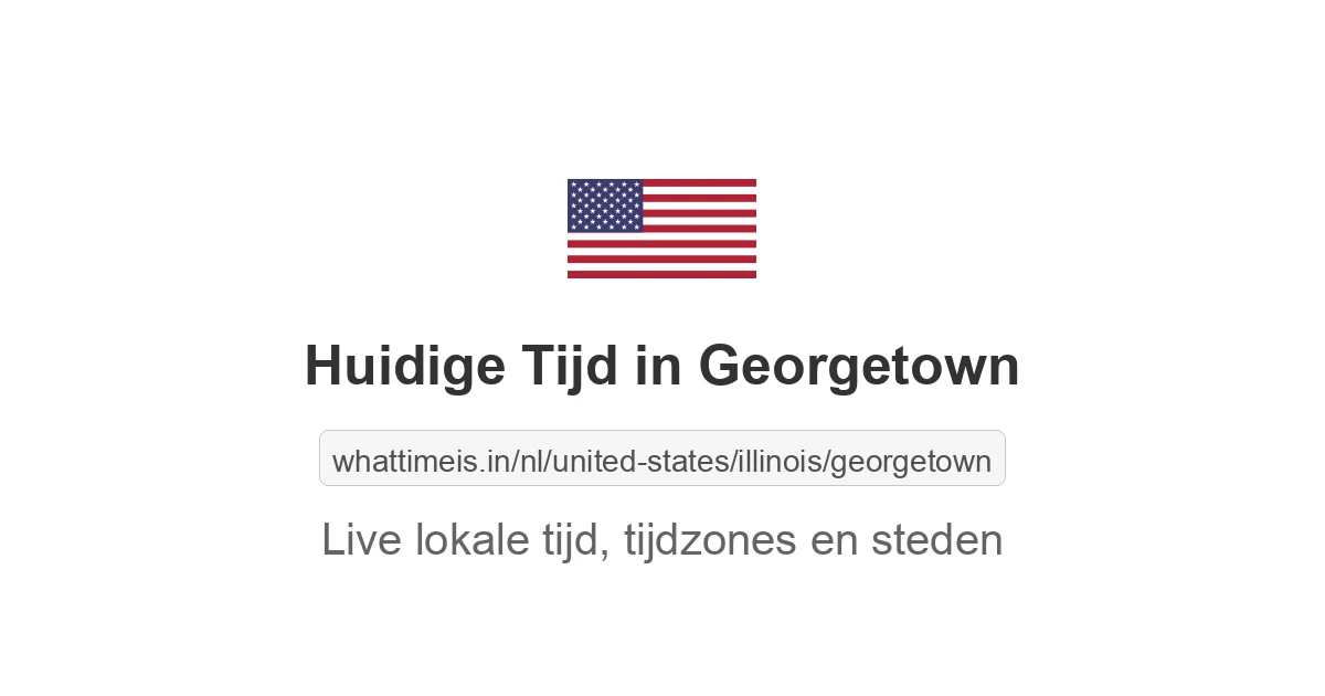 Huidige tijd in Georgetown