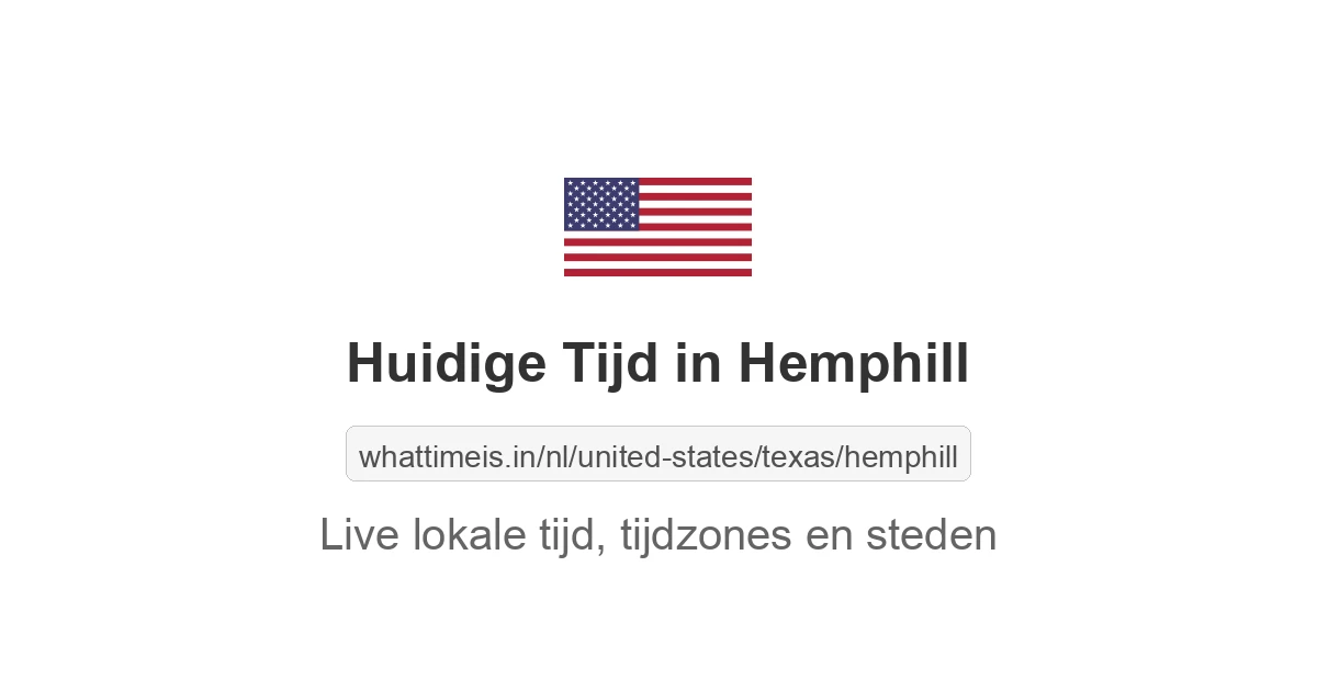 Huidige tijd in Hemphill