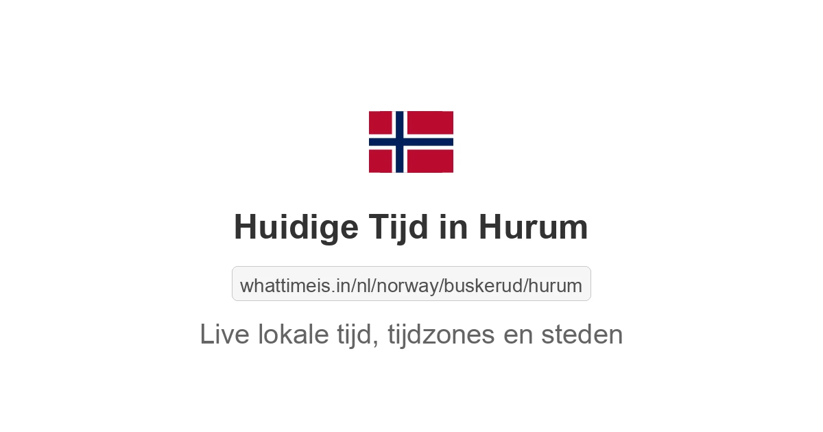 Huidige tijd in Hurum