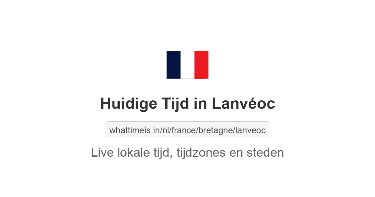 Huidige tijd in Lanvéoc