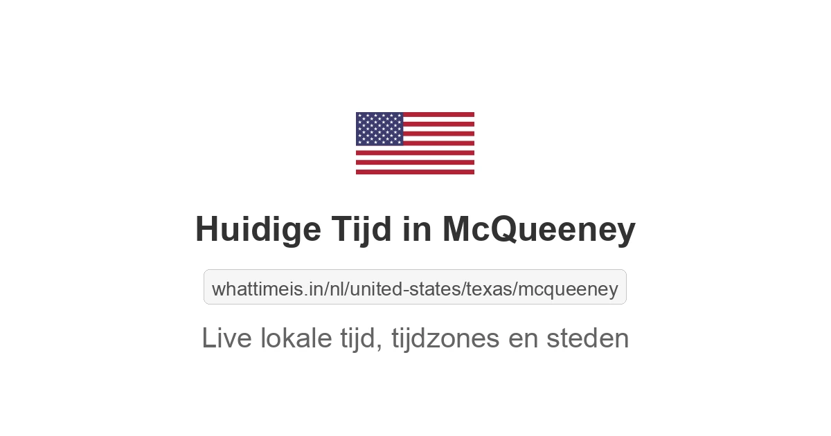 Huidige tijd in McQueeney