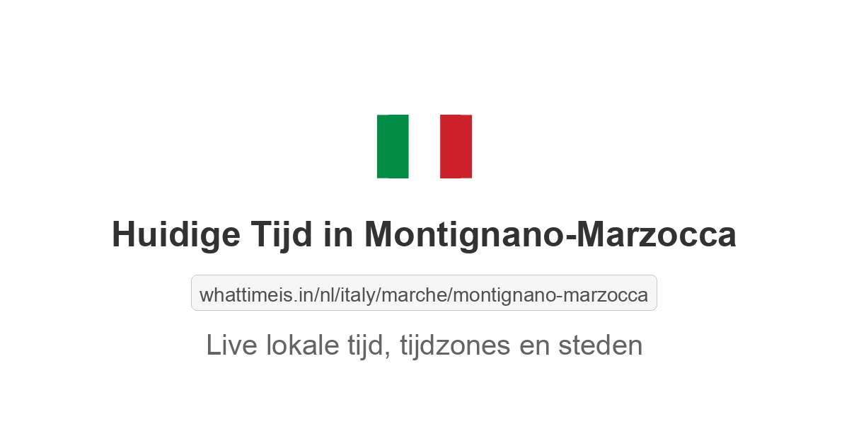 Huidige tijd in Montignano-Marzocca