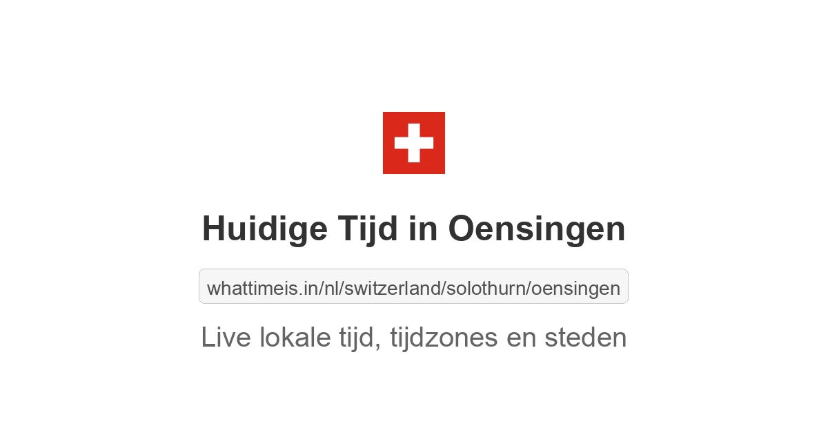 Huidige tijd in Oensingen