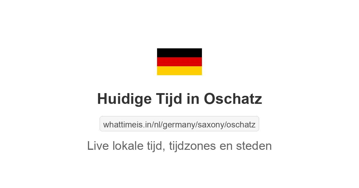 Huidige tijd in Oschatz