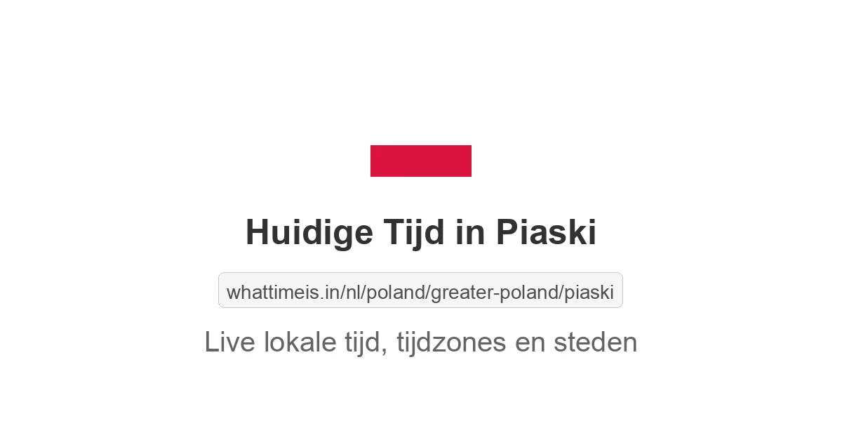 Huidige tijd in Piaski
