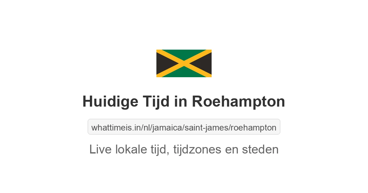 Huidige tijd in Roehampton