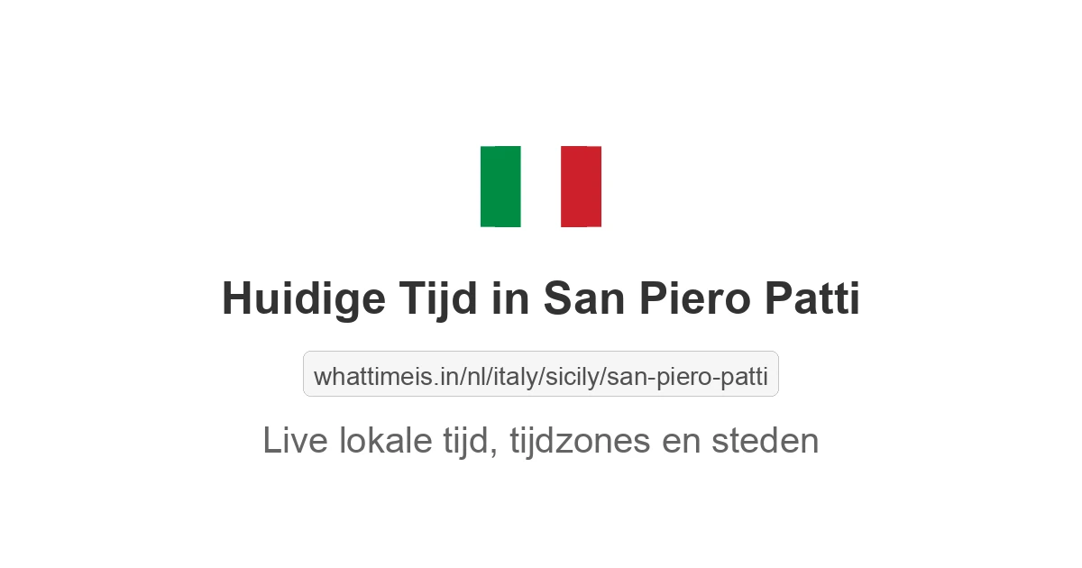 Huidige tijd in San Piero Patti