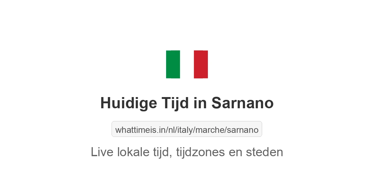 Huidige tijd in Sarnano