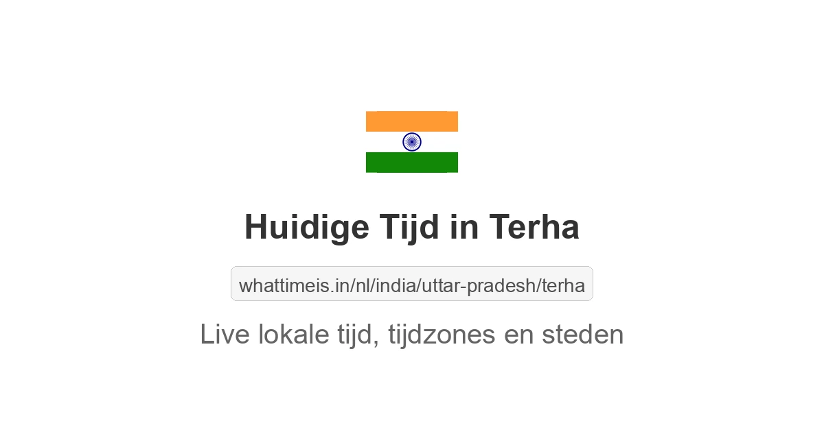 Huidige tijd in Terha