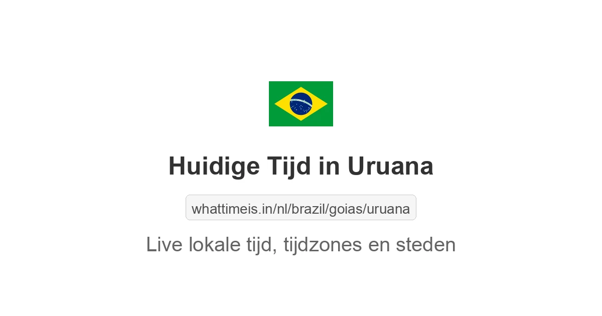 Huidige tijd in Uruana