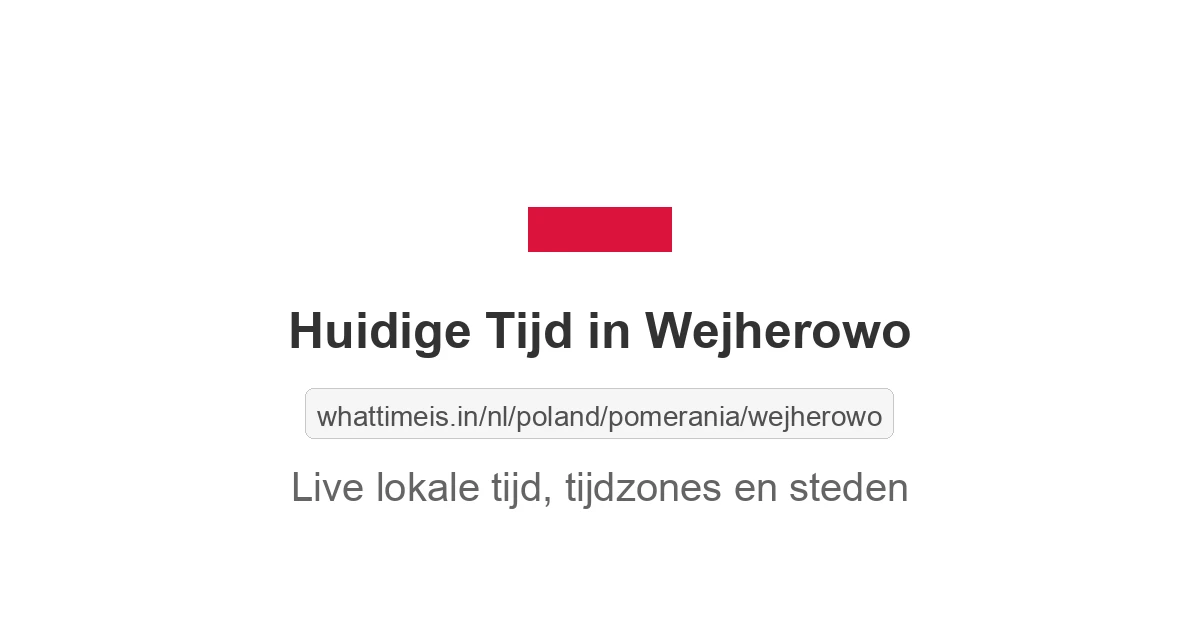 Huidige tijd in Wejherowo