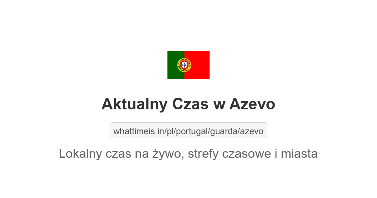 Aktualny czas w Azevo