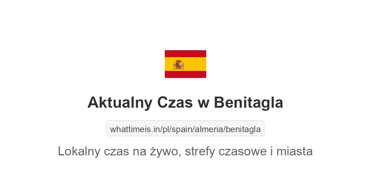 Aktualny czas w Benitagla