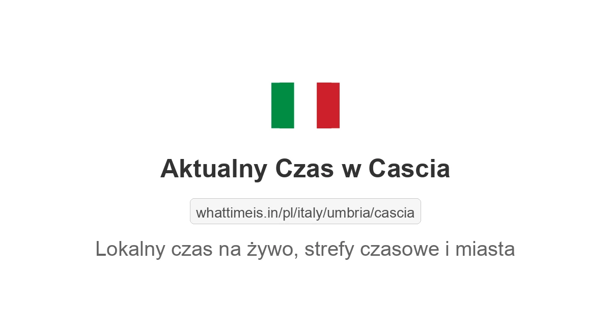 Aktualny czas w Cascia
