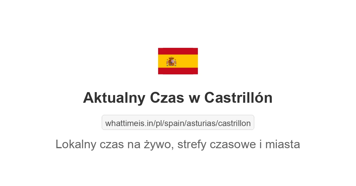 Aktualny czas w Castrillón