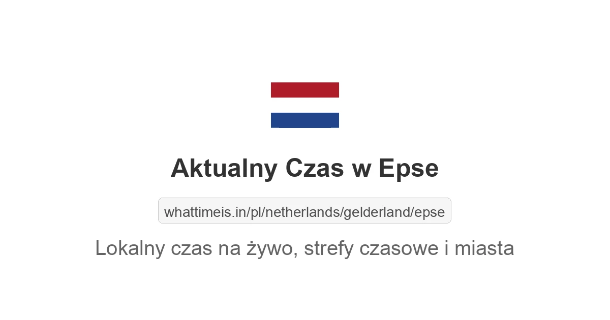Aktualny czas w Epse