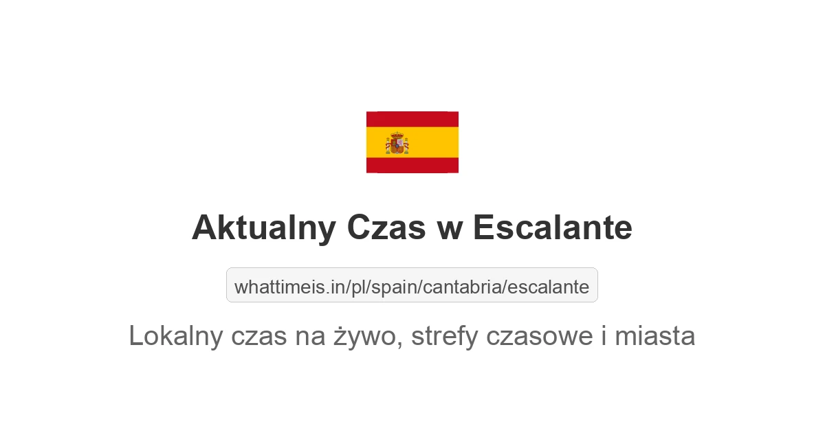 Aktualny czas w Escalante