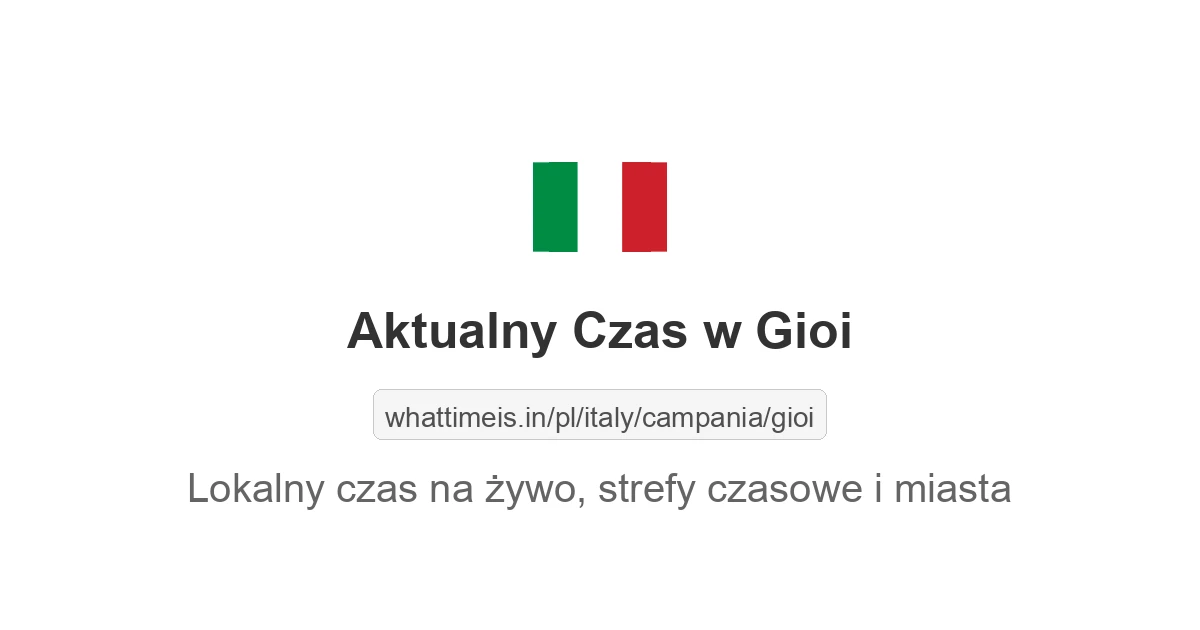 Aktualny czas w Gioi