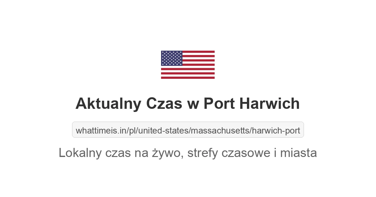 Aktualny czas w Port Harwich