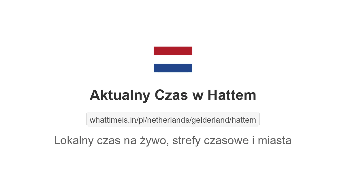 Aktualny czas w Hattem