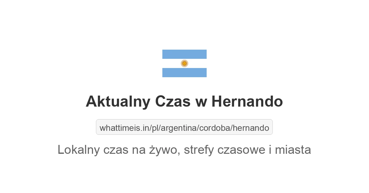 Aktualny czas w Hernando