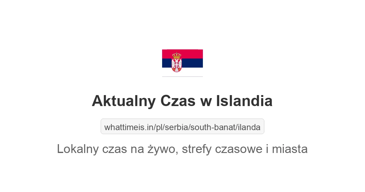 Aktualny czas w Islandia