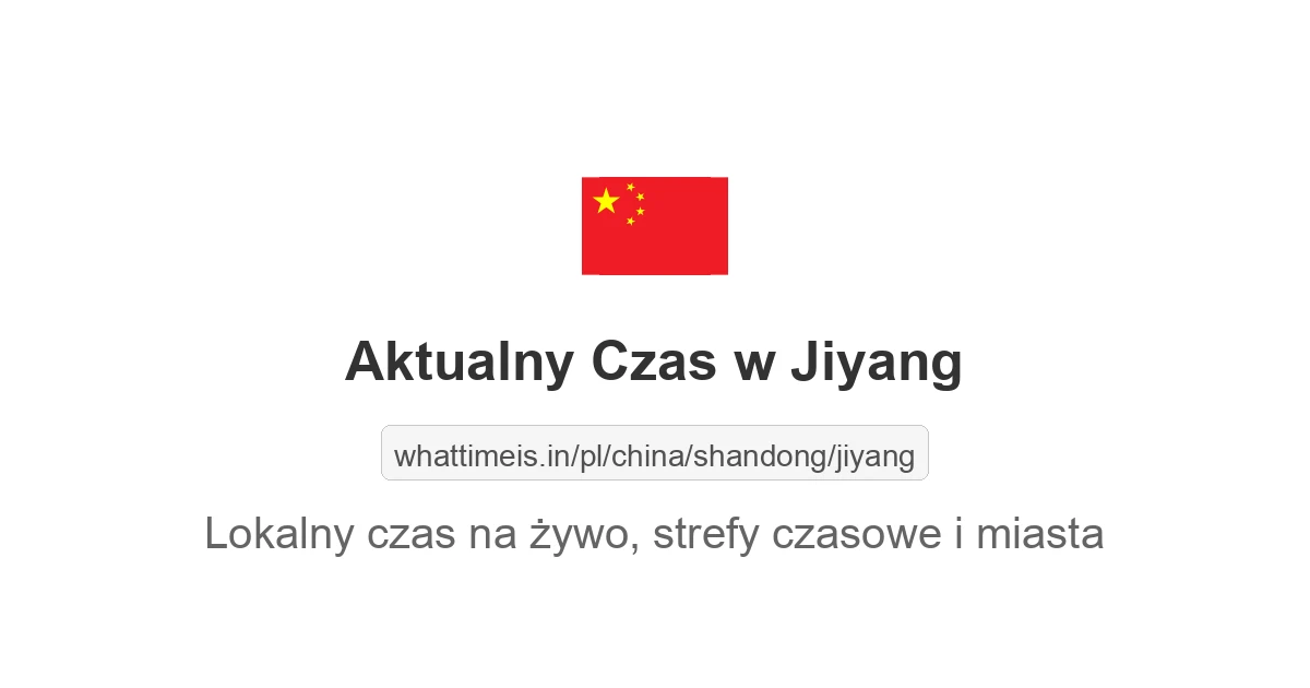 Aktualny czas w Jiyang