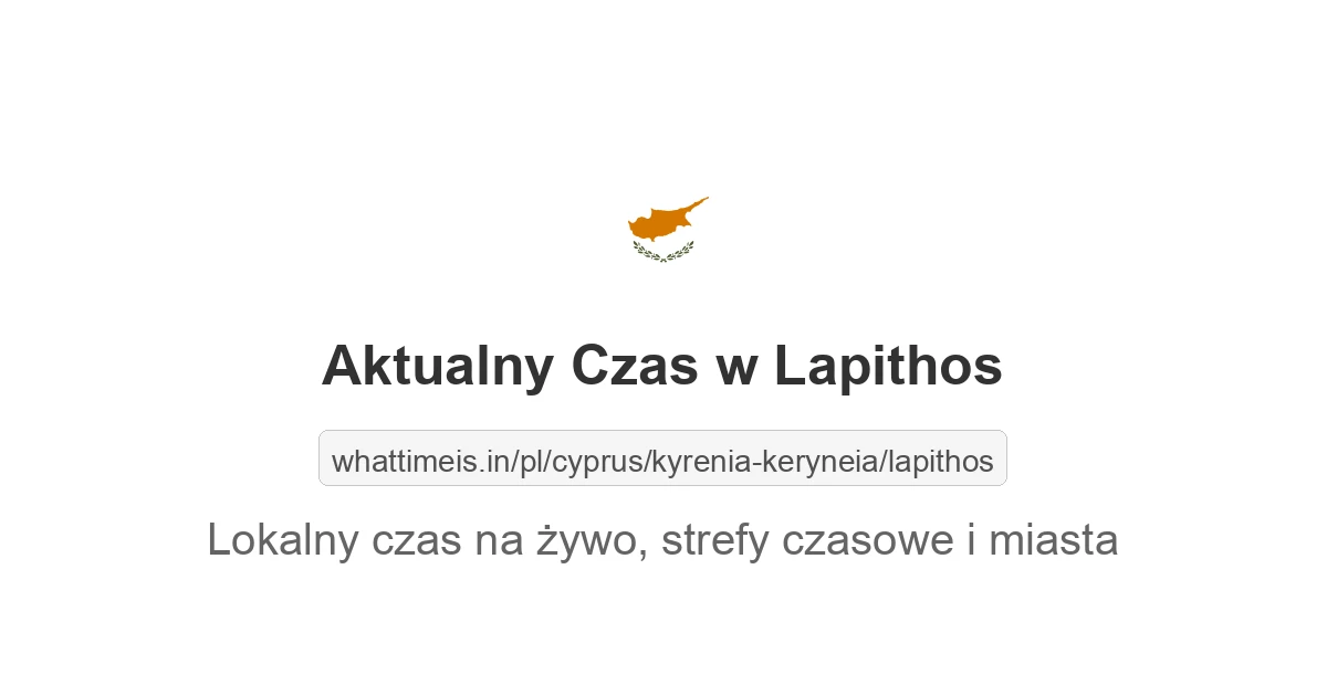 Aktualny czas w Lapithos