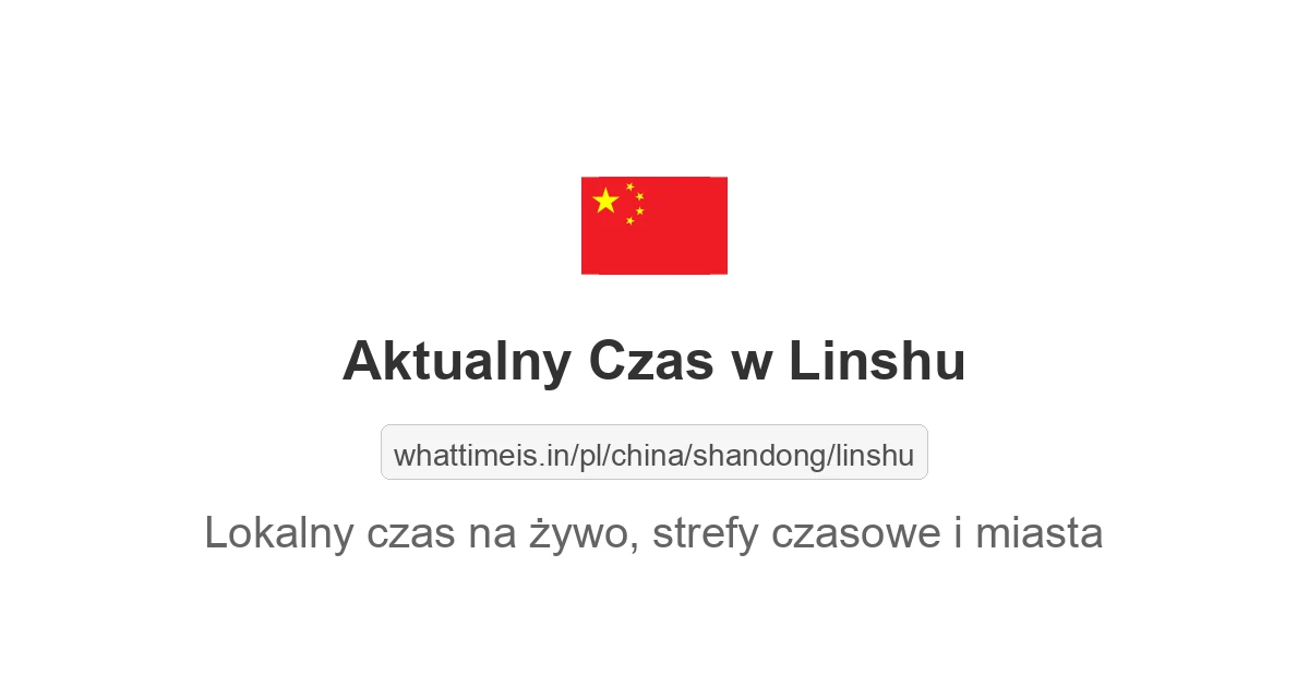 Aktualny czas w Linshu