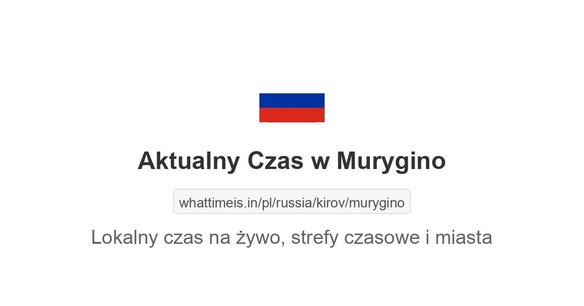 Aktualny czas w Murygino