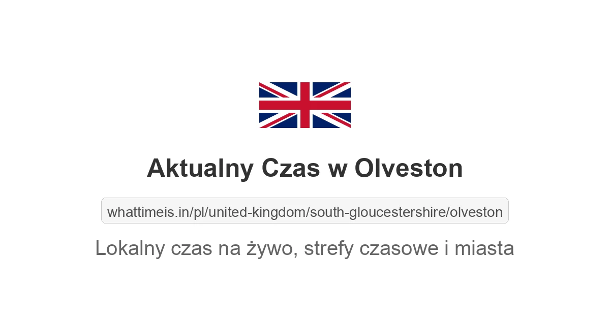 Aktualny czas w Olveston
