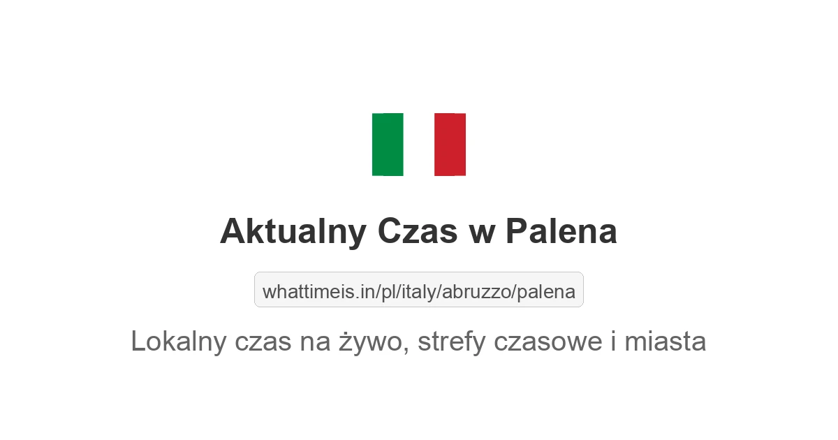 Aktualny czas w Palena