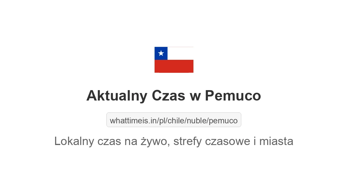 Aktualny czas w Pemuco