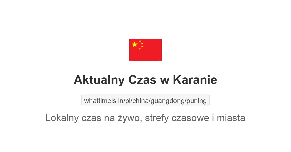 Aktualny czas w Karanie