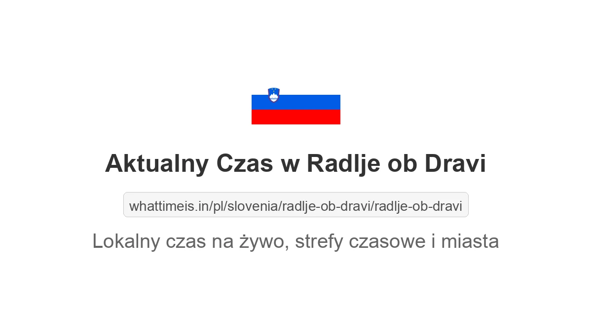 Aktualny czas w Radlje ob Dravi