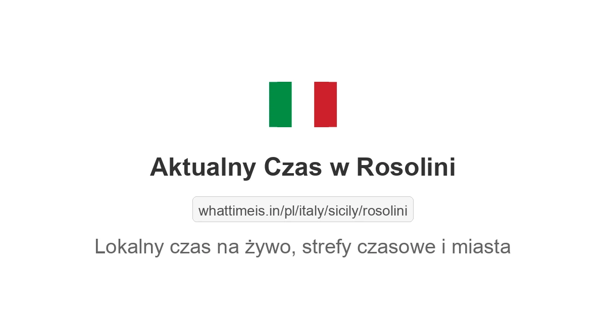 Aktualny czas w Rosolini