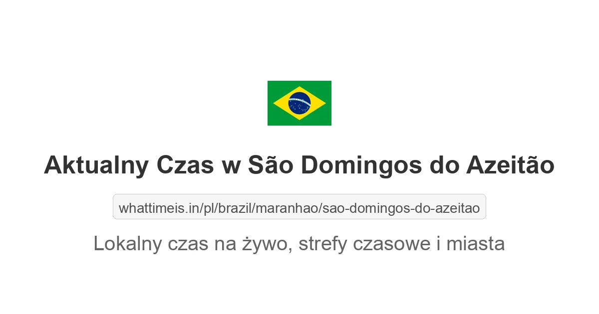 Aktualny czas w São Domingos do Azeitão