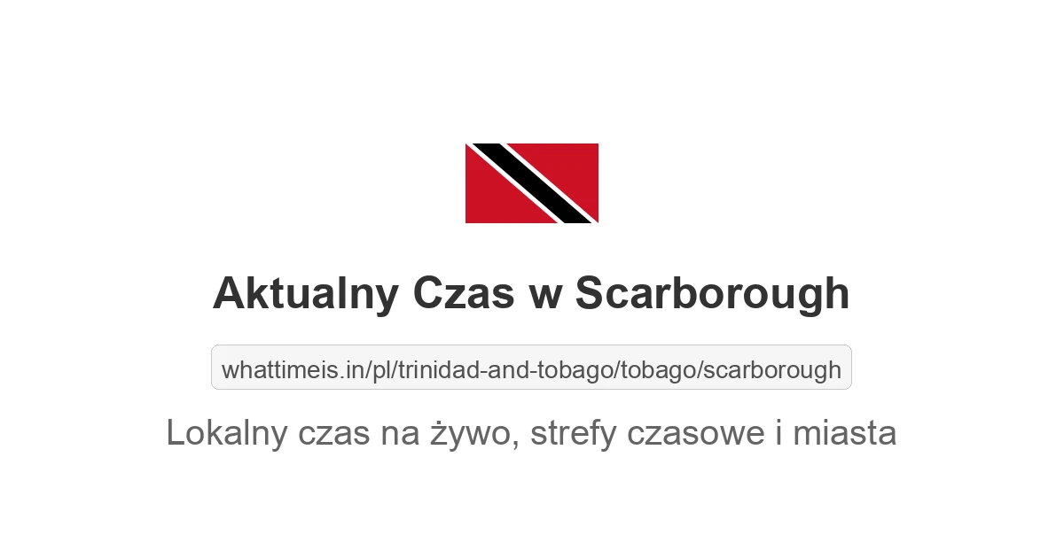 Aktualny czas w Scarborough