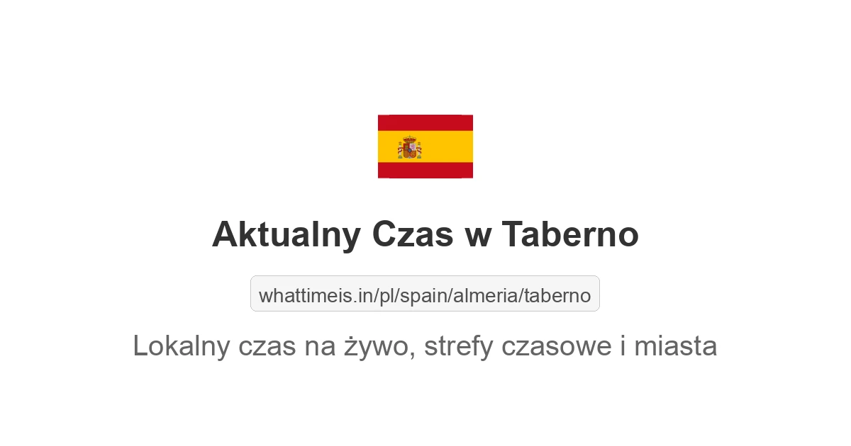 Aktualny czas w Taberno