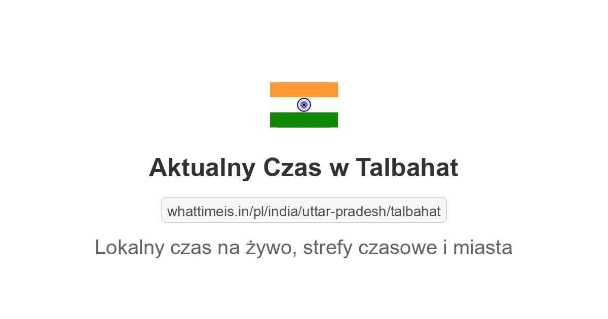 Aktualny czas w Talbahat