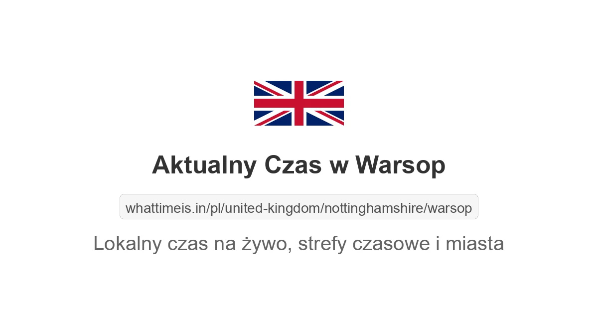 Aktualny czas w Warsop