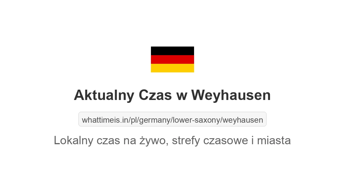 Aktualny czas w Weyhausen