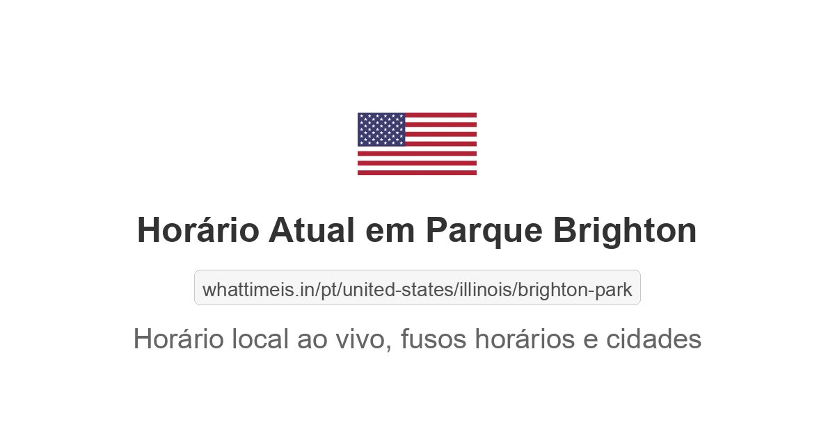 Hora Atual em Parque Brighton