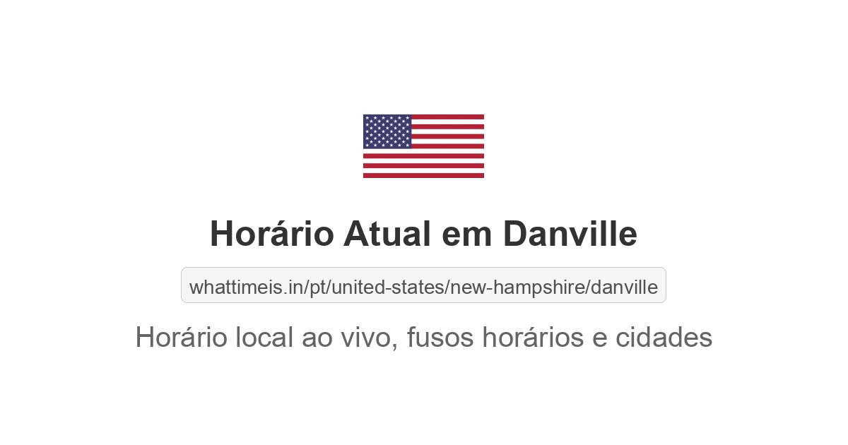 Hora Atual em Danville