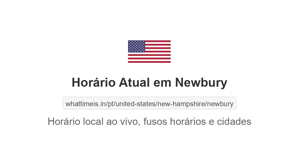 Hora Atual em Newbury