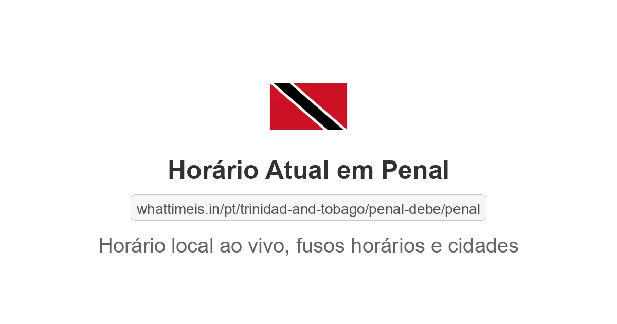Hora Atual em Penal