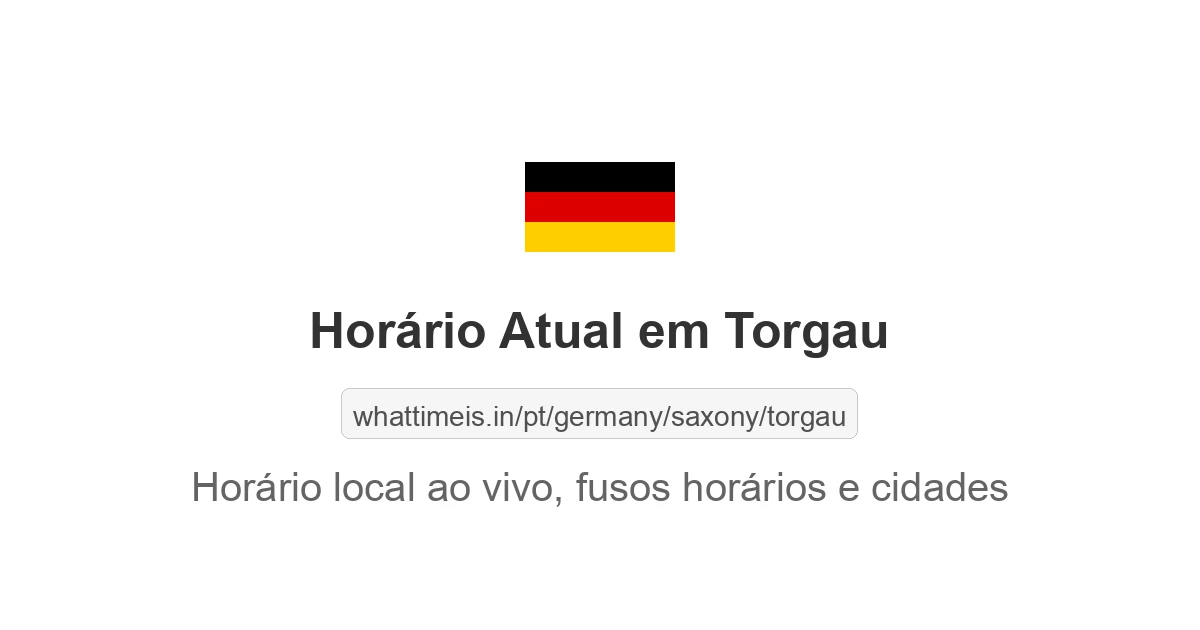 Hora Atual em Torgau