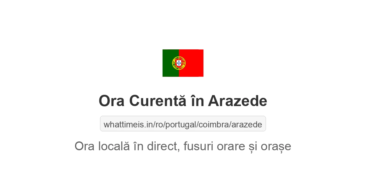 Ora curentă în Arazede