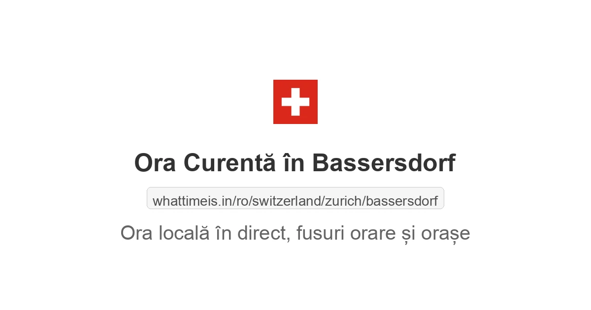 Ora curentă în Bassersdorf